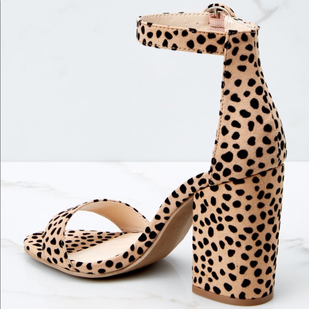 NEW Leopard Print Block Heel - Picture 6 of 7
